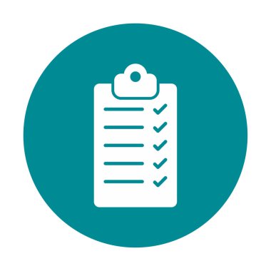 Kontrol listesi vektör simgesi modern basit vektör illüstrasyonu