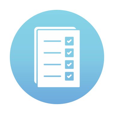 Kontrol listesi vektör illüstrasyonu