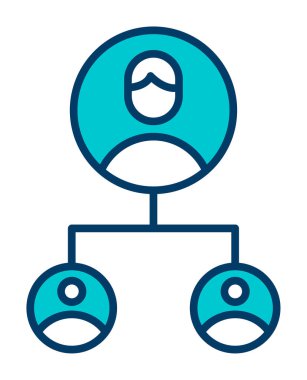 Basit Yardımcı Pazarlama simgesi, vektör illüstrasyonu