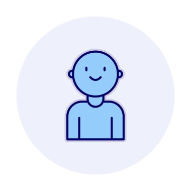 bebek oğlan simgesi, vektör illüstrasyonu