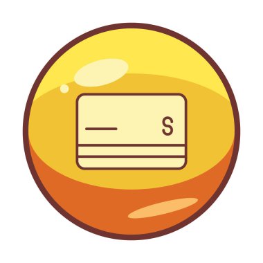 Kredi kartı ikonu vektör illüstrasyonu