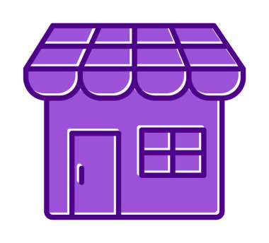 Dükkanı web simge vektör çizim