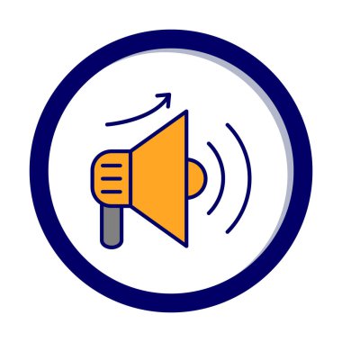 Basit Pazarlama Incerase simgesi, vektör illüstrasyonu