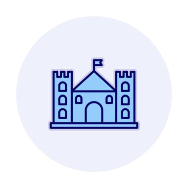 Kale simgesi. Vektör çizim