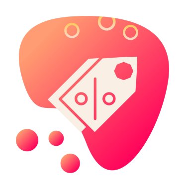 Etiket. Web simgesi basit illüstrasyon                