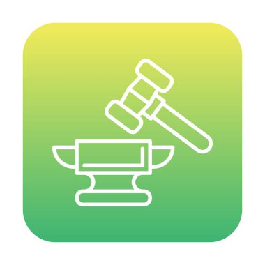 örs simgesi, vektör illüstrasyonu basit tasarım