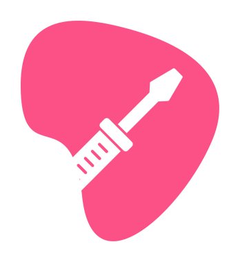 tornavida ikonu vektör çizimi