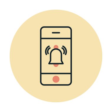 bildirim simgesi vektör illüstrasyonu. 