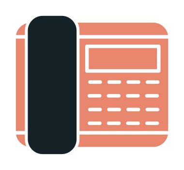 Basit Telefon Simgesi, vektör illüstrasyonu