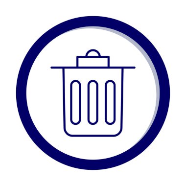 Çöp kutusu simgesi, Sembolü Sil, vektör illüstrasyonu