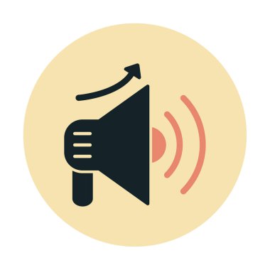 Basit Pazarlama Incerase simgesi, vektör illüstrasyonu