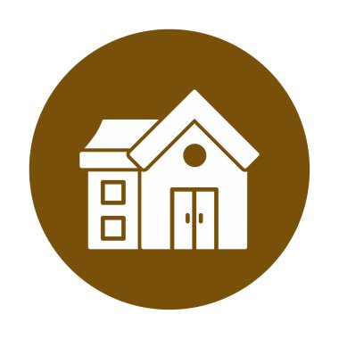 Ev. Web simgesi basit illüstrasyon