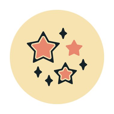 yıldızların vektör illüstrasyonu