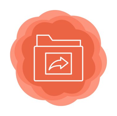 Dizin Paylaşımı web simgesi, vektör illüstrasyonu