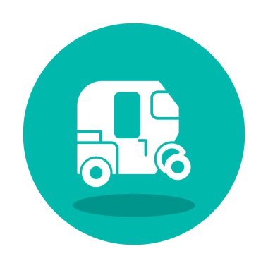 Tuk Tuk simge vektör illüstrasyonu