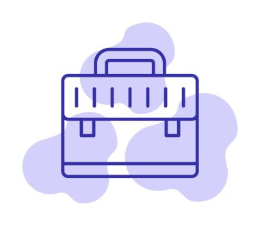 evrak çantası simgesi izole edilmiş web illüstrasyonu