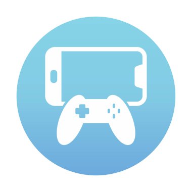 Oyun çubuğu web simgesi, vektör çizim