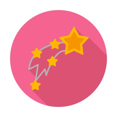 Kayan Yıldızlar simge vektör çizimi