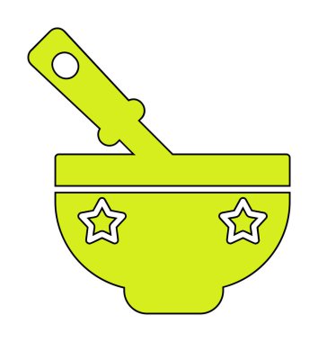 Bebek maması simgesinin vektör illüstrasyonu