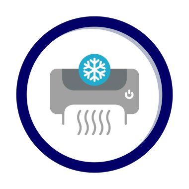 Klima ağı basit simgesi.