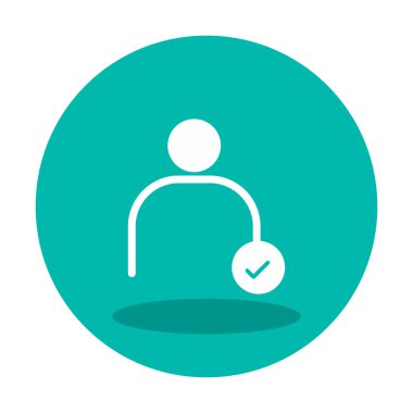 kullanıcı simgesi işaret vektörü çizimi 