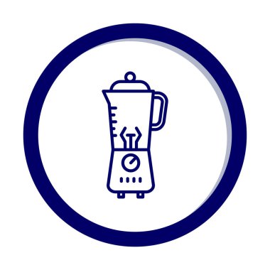 Fırın, yemek pişirme ve vektör illüstrasyonu için renkli karıştırıcı simgesi