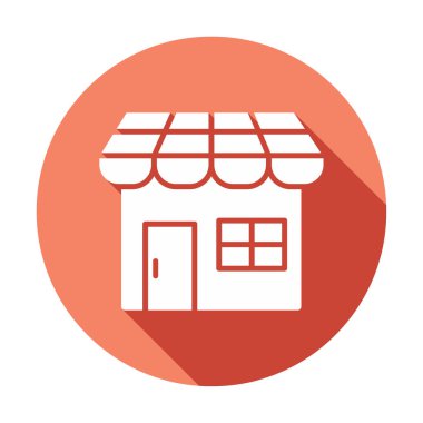 Dükkanı web simge vektör çizim