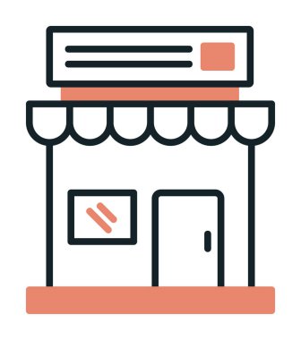 Basit simge vektör illüstrasyonunu sakla