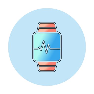 watch simge vektör çizim 