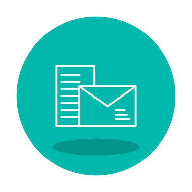 posta simgesi, vektör illüstrasyonu   