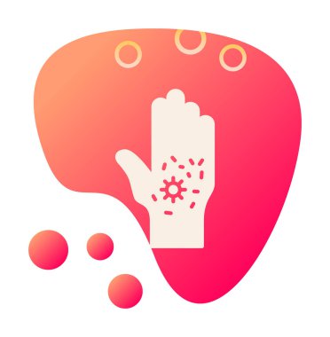 kirli el simgesi, vektör illüstrasyonu