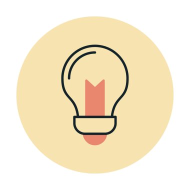 Ampul Ağı simgesi basit bir illüstrasyon