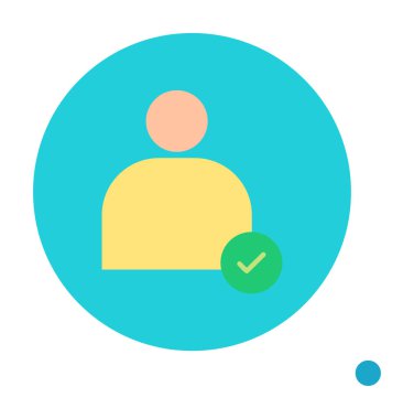 kullanıcı simgesi işaret vektörü çizimi 