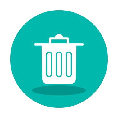 Çöp kutusu simgesi, Sembolü Sil, vektör illüstrasyonu