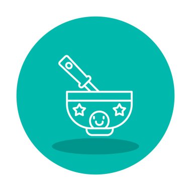 Bebek maması simgesinin vektör illüstrasyonu