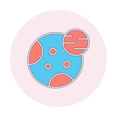 Gezegenler simgesi, vektör illüstrasyonu