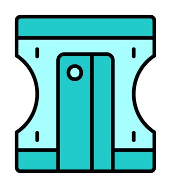 Kalem kalemtıraş simge vektör çizim