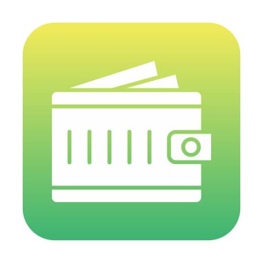 cüzdan vektör simgesi basit illüstrasyon