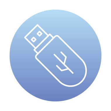 Web için usb flash simgesi.