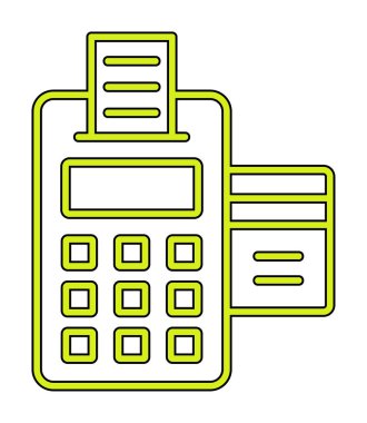 Vektör olarak EDC simgesi. logotype