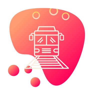 tren simgesi vektör illüstrasyonu 