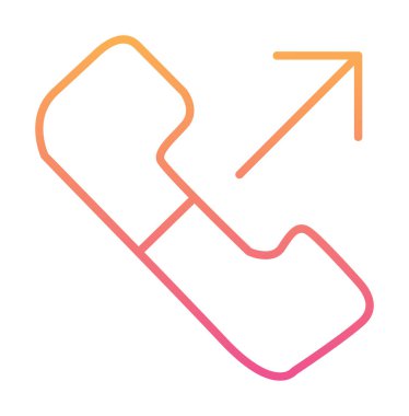 giden arama simge vektör çizim