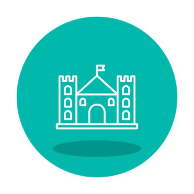 Kale simgesi. Vektör çizim