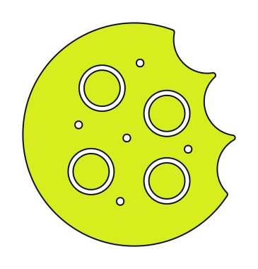 tatlı kurabiye izole vektör illüstrasyonu