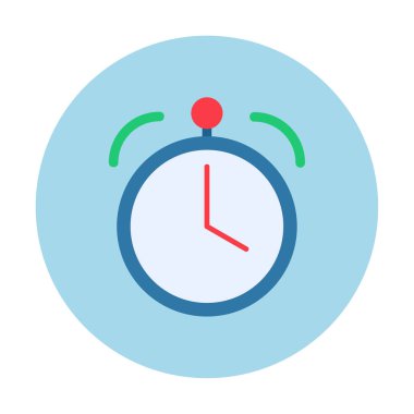 Saat, zamanlayıcı simgesi vektör çizimi 