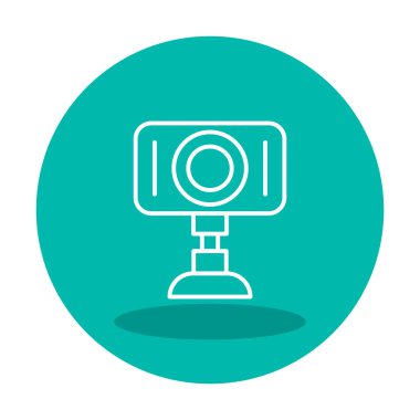 Web kamera simge vektör çizim