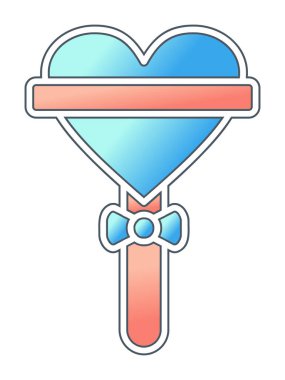 Beyaz arkaplanda lolipop vektör çizimi