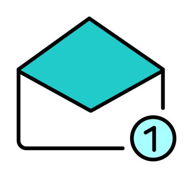 zarf simgesi vektör illüstrasyonu