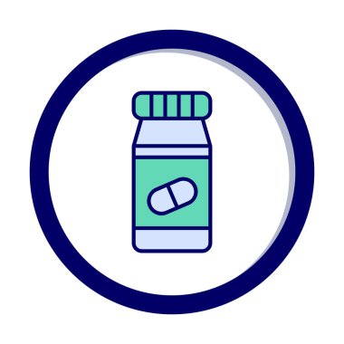 Hapları şişe simge vektör çizim