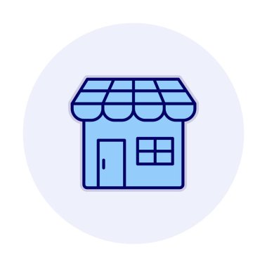 Dükkanı web simge vektör çizim